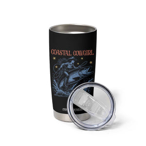 Coastal Cowgirl Tumbler Cup Funny Western Country Rodeo Cowgirl Fishing TS10 Print Your Wear