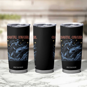 Coastal Cowgirl Tumbler Cup Funny Western Country Rodeo Cowgirl Fishing TS10 Print Your Wear