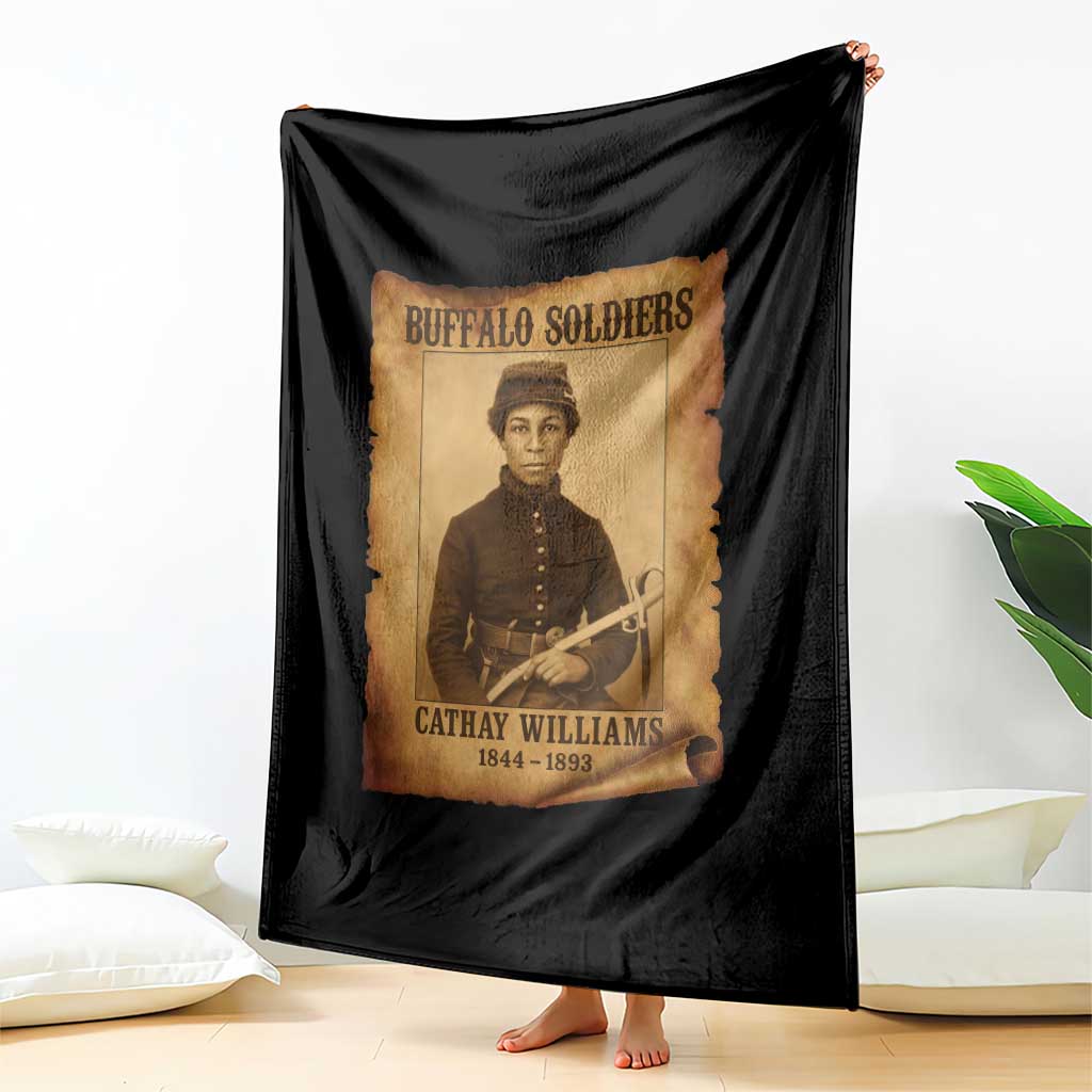 Cathay Williams Throw Blanket Buffalo Soldier First African American Female Soldier TS10 Print Your Wear