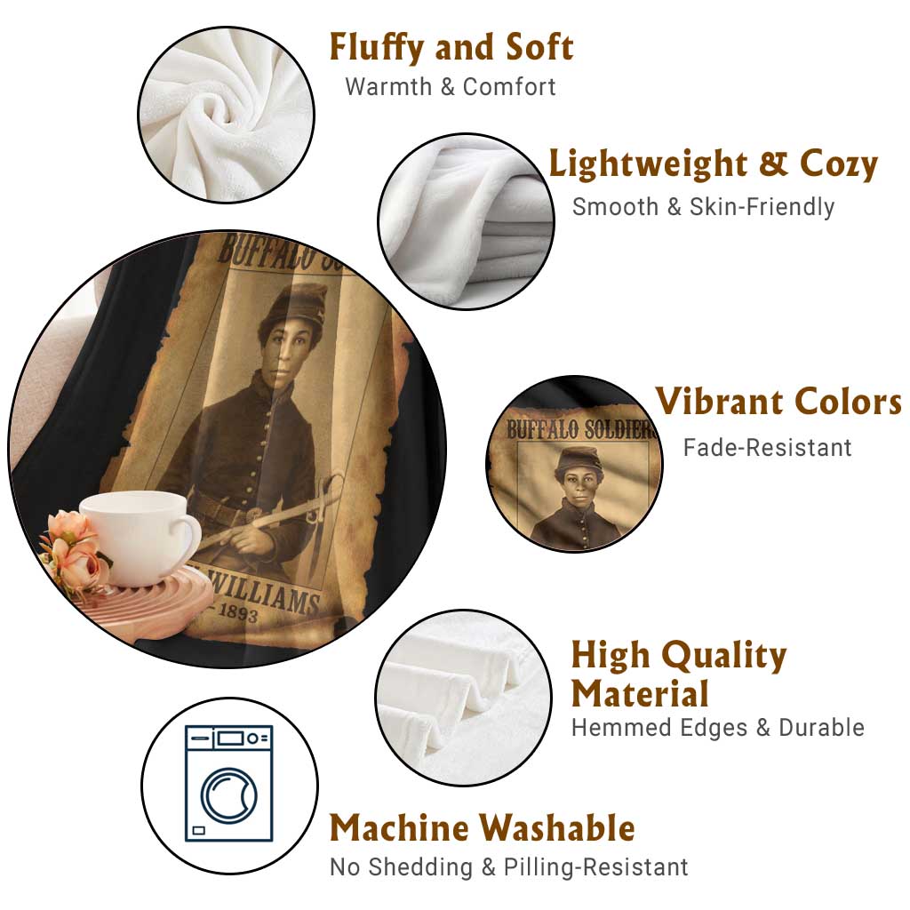 Cathay Williams Throw Blanket Buffalo Soldier First African American Female Soldier TS10 Print Your Wear