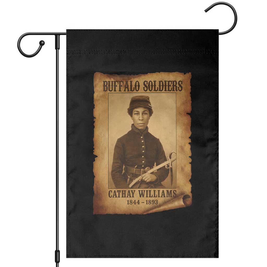 Cathay Williams Garden Flag Buffalo Soldier First African American Female Soldier TS10 Black Print Your Wear
