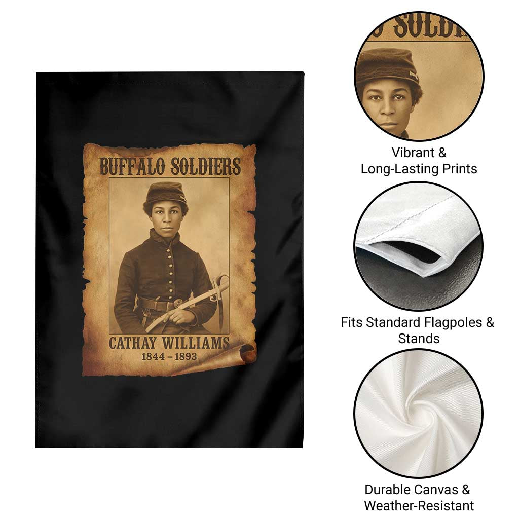 Cathay Williams Garden Flag Buffalo Soldier First African American Female Soldier TS10 Print Your Wear