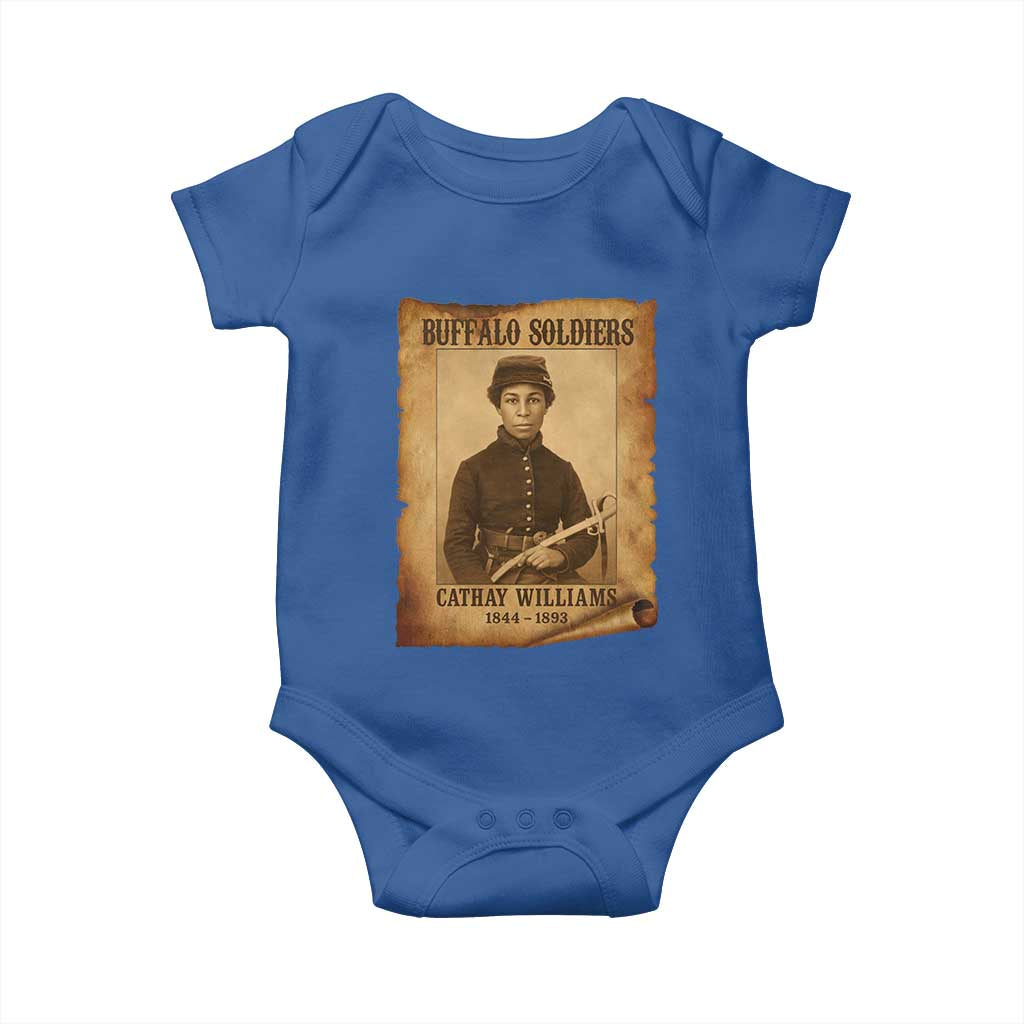 Cathay Williams Baby Onesie Buffalo Soldier First African American Female Soldier TS10 Royal Blue Print Your Wear