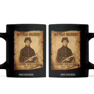 Cathay Williams Coffee Mug Buffalo Soldier First African American Female Soldier TS10 Black Print Your Wear