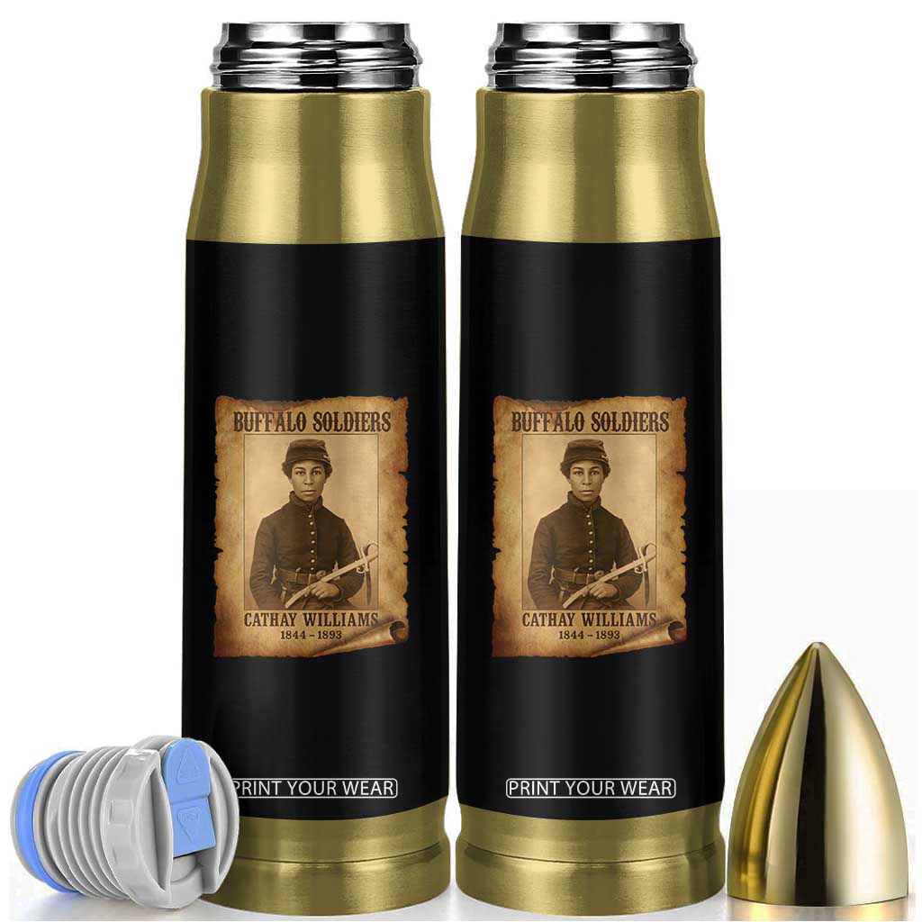 Cathay Williams Bullet Tumbler Buffalo Soldier First African American Female Soldier TS10 Black Print Your Wear