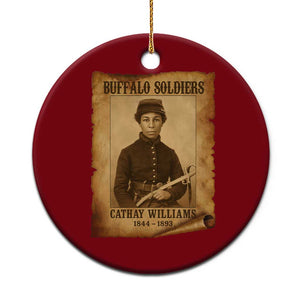 Cathay Williams Ceramic Ornament Buffalo Soldier First African American Female Soldier TS10 1pc Red Print Your Wear