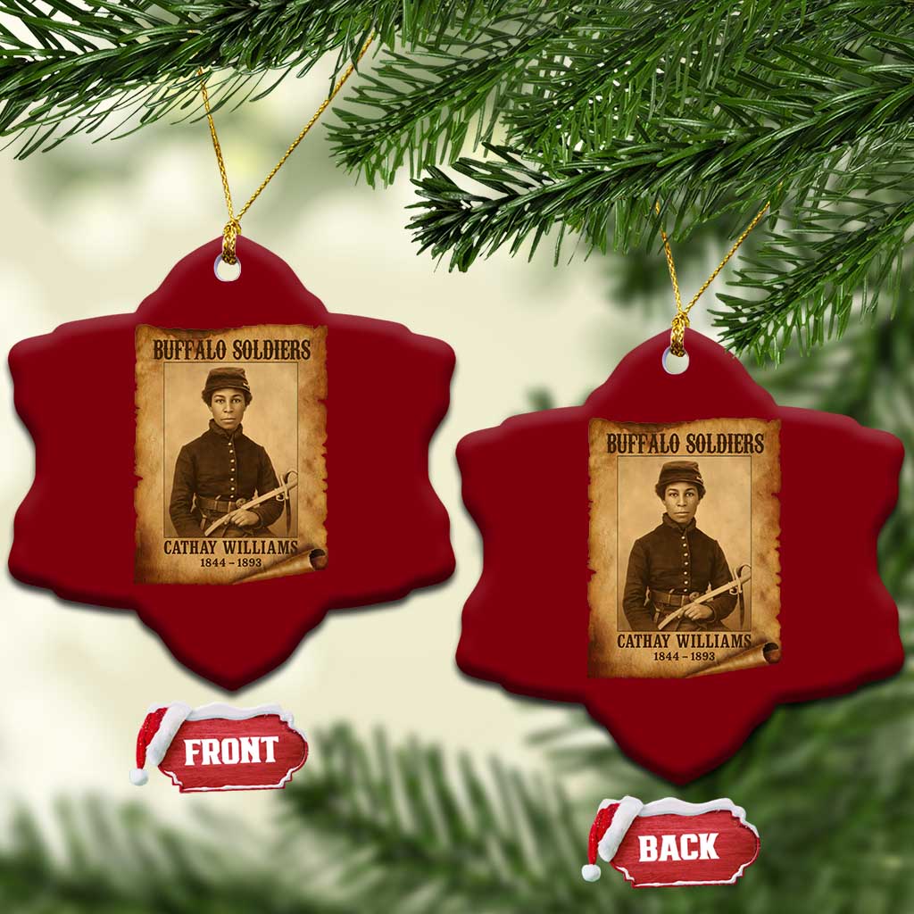 Cathay Williams Ceramic Ornament Buffalo Soldier First African American Female Soldier TS10 Print Your Wear