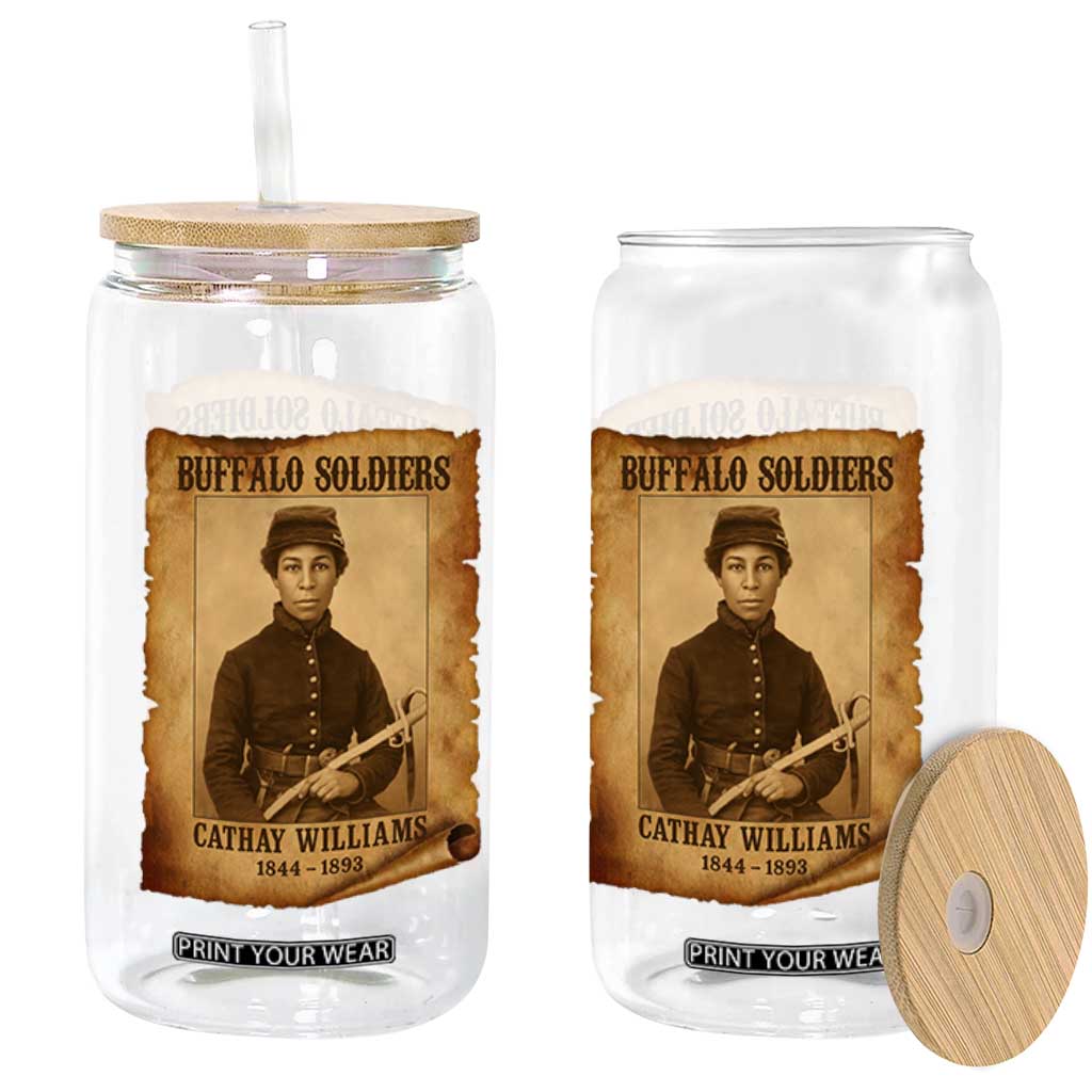 Cathay Williams Glass Can Buffalo Soldier First African American Female Soldier TS10 Print Your Wear