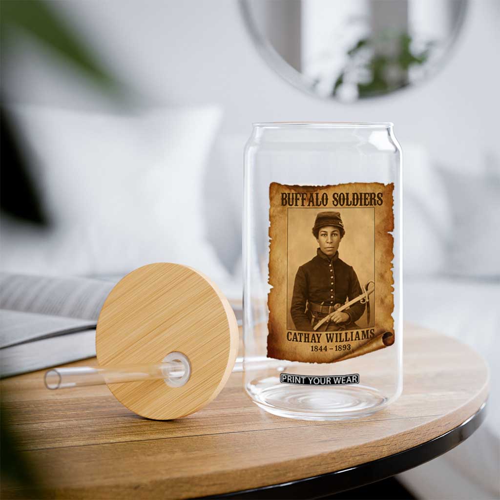 Cathay Williams Glass Can Buffalo Soldier First African American Female Soldier TS10 Print Your Wear