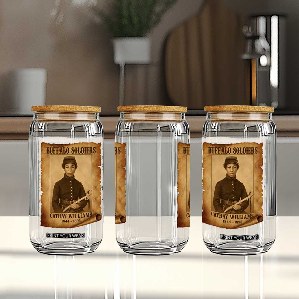 Cathay Williams Glass Can Buffalo Soldier First African American Female Soldier TS10 Print Your Wear