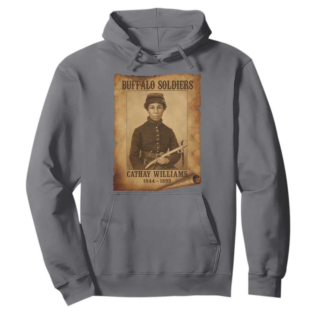 Cathay Williams Hoodie Buffalo Soldier First African American Female Soldier TS10 Charcoal Print Your Wear