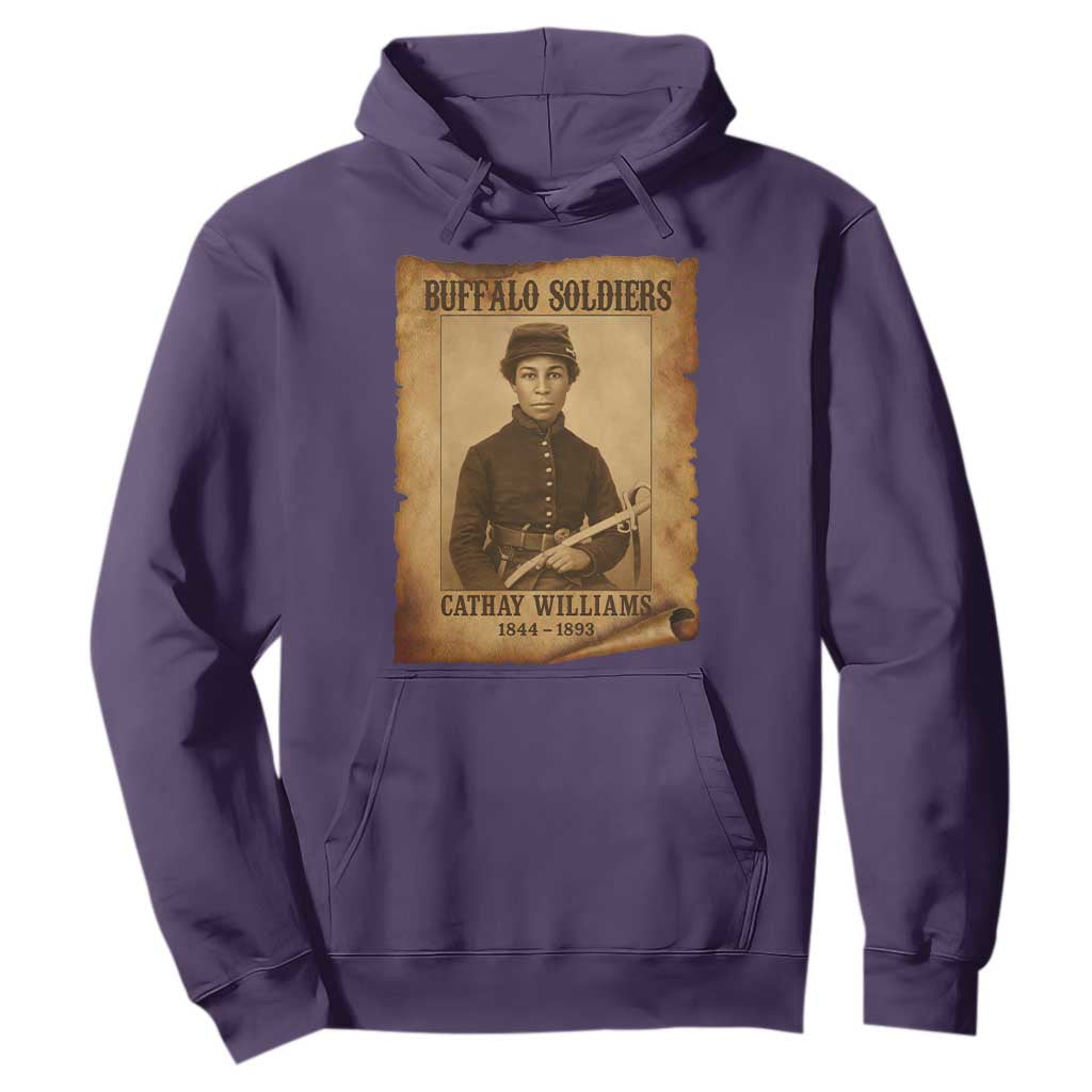 Cathay Williams Hoodie Buffalo Soldier First African American Female Soldier TS10 Purple Print Your Wear