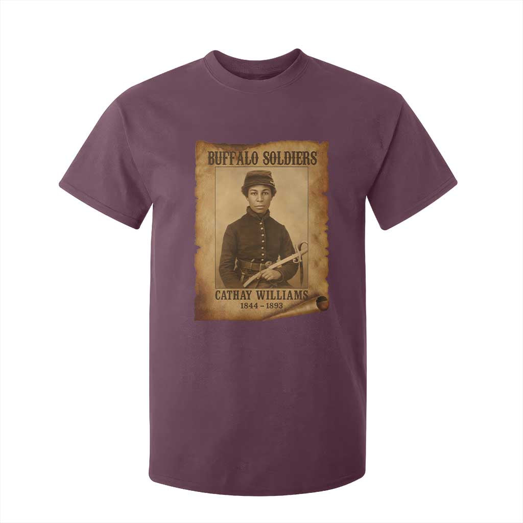 Cathay Williams T Shirt For Kid Buffalo Soldier First African American Female Soldier TS10 Maroon Print Your Wear