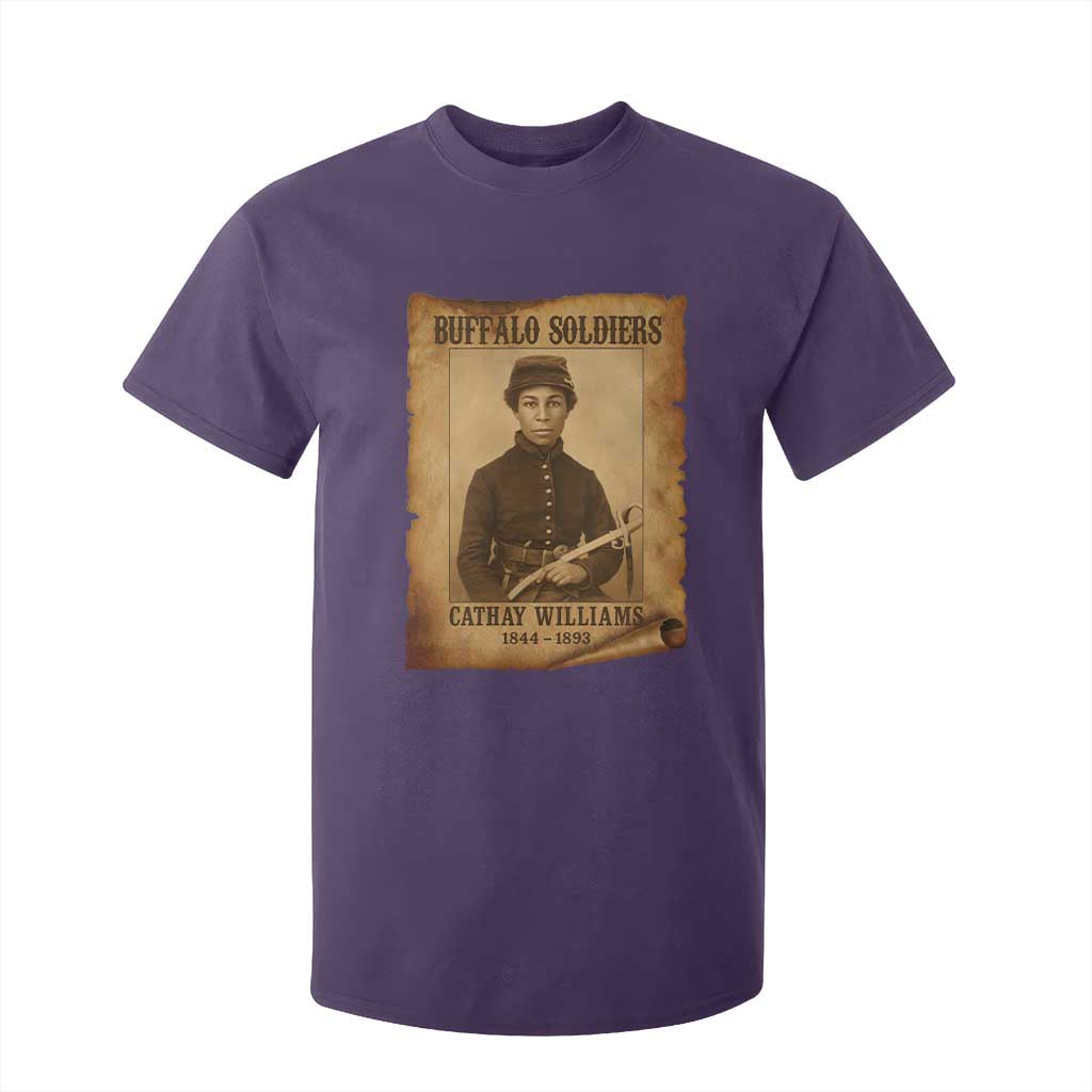 Cathay Williams T Shirt For Kid Buffalo Soldier First African American Female Soldier TS10 Purple Print Your Wear