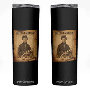 Cathay Williams Skinny Tumbler Buffalo Soldier First African American Female Soldier TS10 Black Print Your Wear