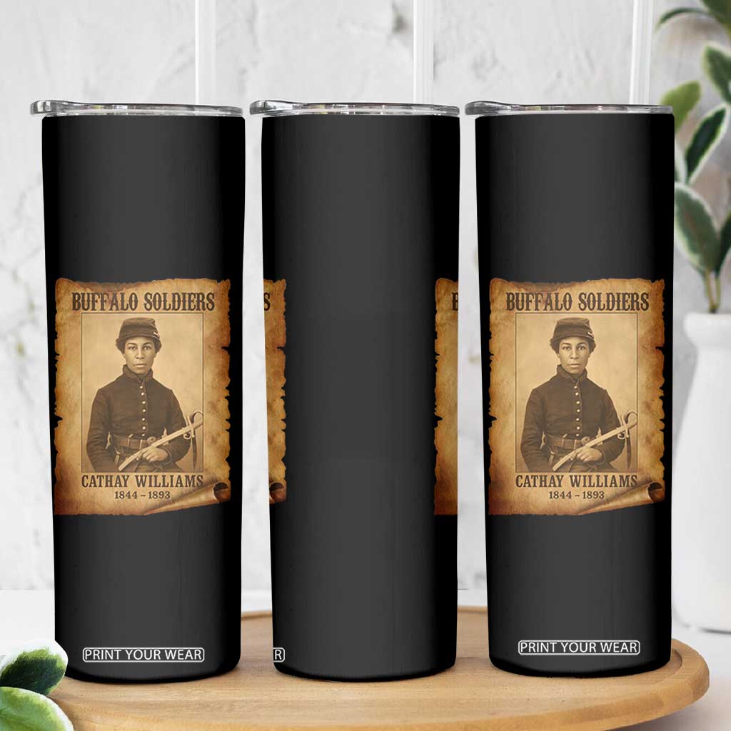 Cathay Williams Skinny Tumbler Buffalo Soldier First African American Female Soldier TS10 Print Your Wear