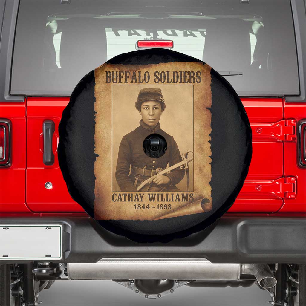 Cathay Williams Spare Tire Cover Buffalo Soldier First African American Female Soldier TS10 Black Print Your Wear