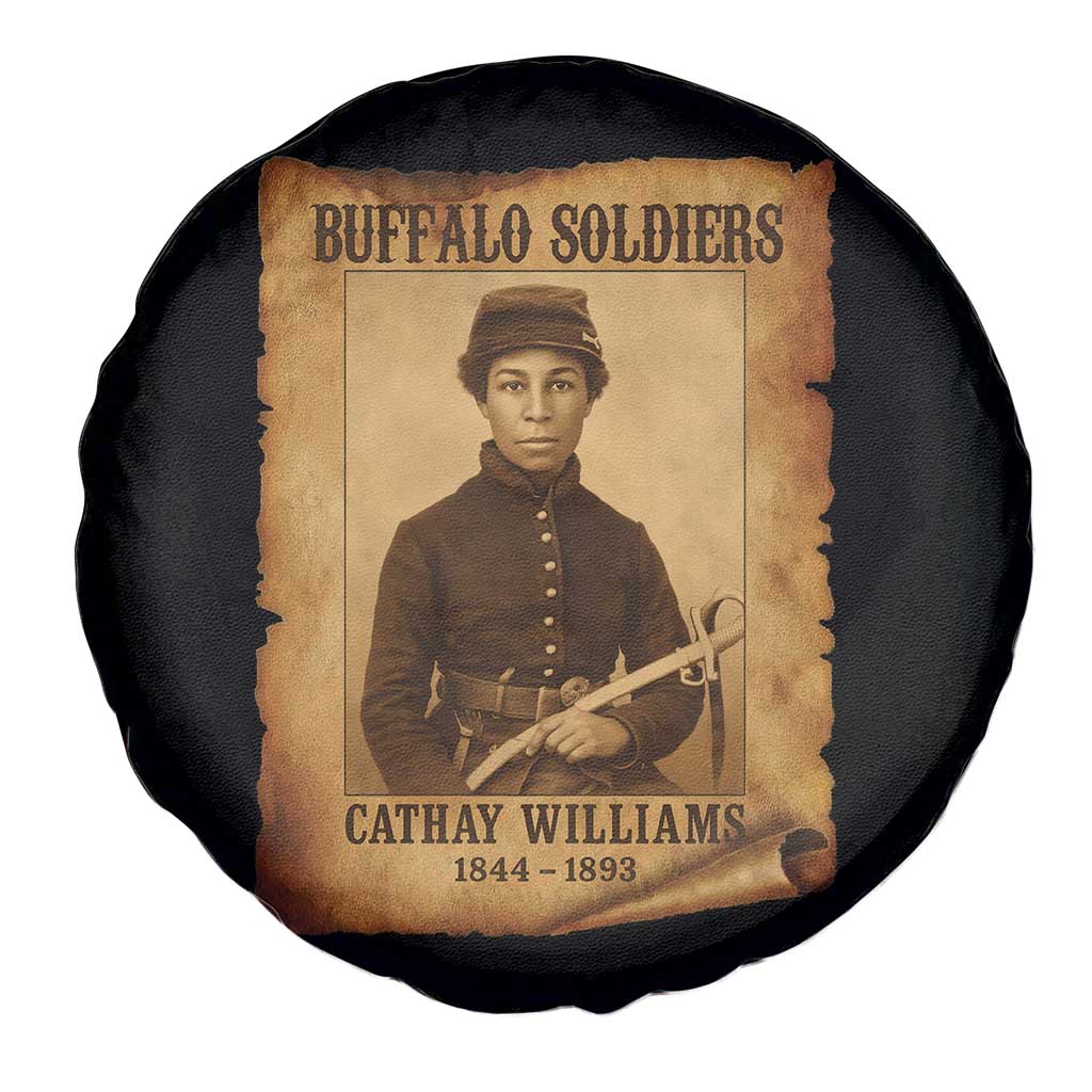 Cathay Williams Spare Tire Cover Buffalo Soldier First African American Female Soldier TS10 Print Your Wear