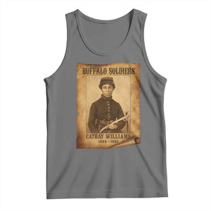 Cathay Williams Tank Top Buffalo Soldier First African American Female Soldier TS10 Black Heather Print Your Wear