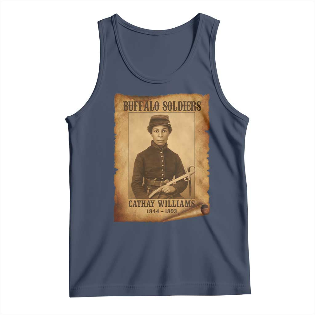 Cathay Williams Tank Top Buffalo Soldier First African American Female Soldier TS10 Navy Print Your Wear