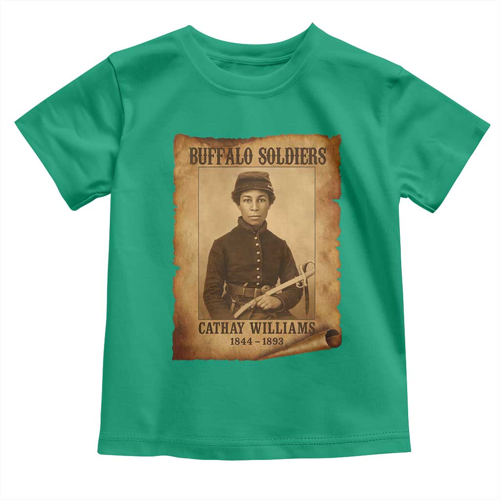 Cathay Williams Toddler T Shirt Buffalo Soldier First African American Female Soldier TS10 Irish Green Print Your Wear