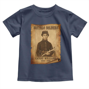 Cathay Williams Toddler T Shirt Buffalo Soldier First African American Female Soldier TS10 Navy Print Your Wear