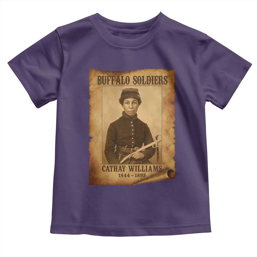 Cathay Williams Toddler T Shirt Buffalo Soldier First African American Female Soldier TS10 Purple Print Your Wear