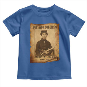 Cathay Williams Toddler T Shirt Buffalo Soldier First African American Female Soldier TS10 Royal Blue Print Your Wear
