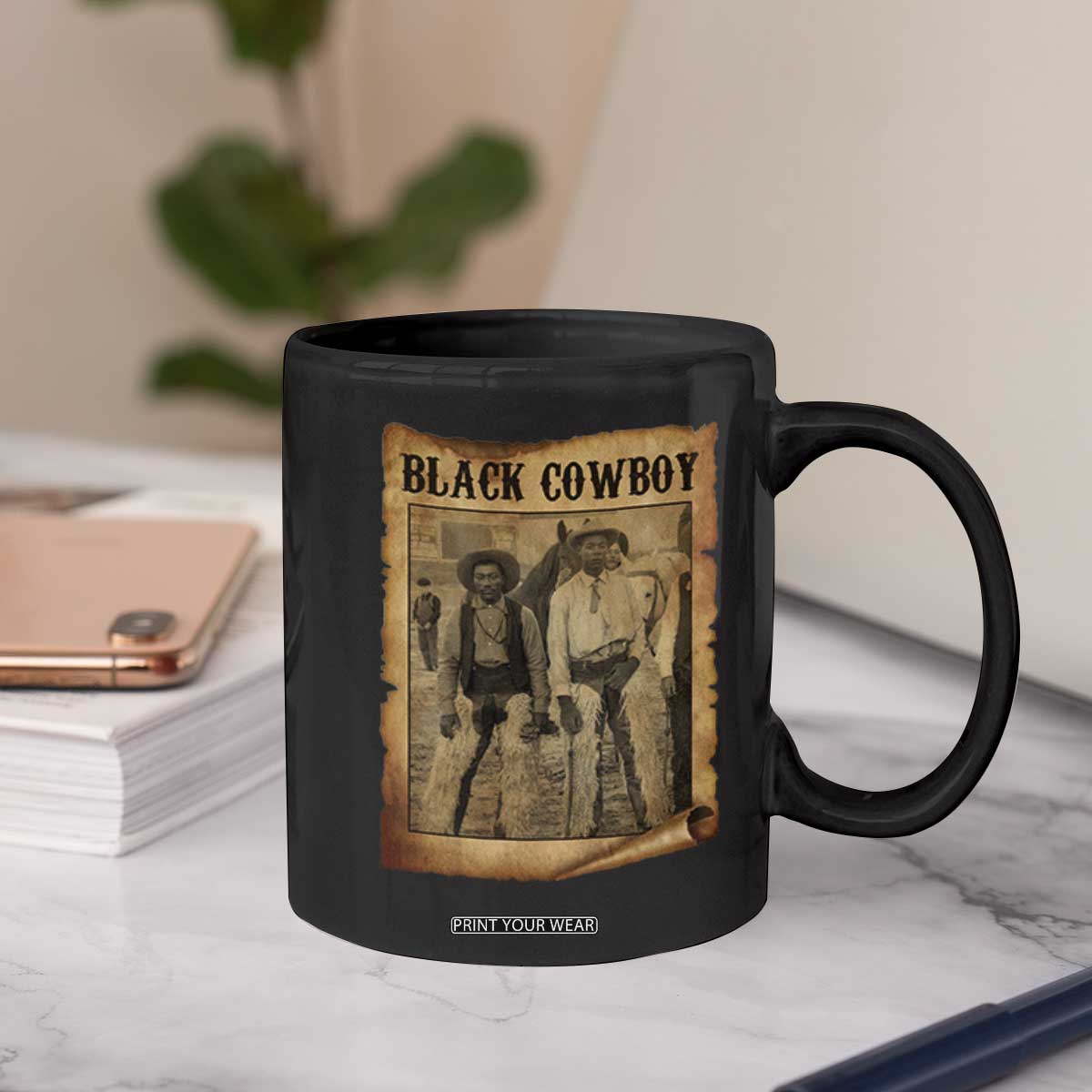 Black Cowboys Coffee Mug Vintage African American Western Black History TS10 Print Your Wear