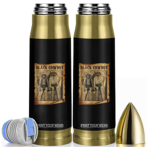 Black Cowboys Bullet Tumbler Vintage African American Western Black History TS10 Black Print Your Wear
