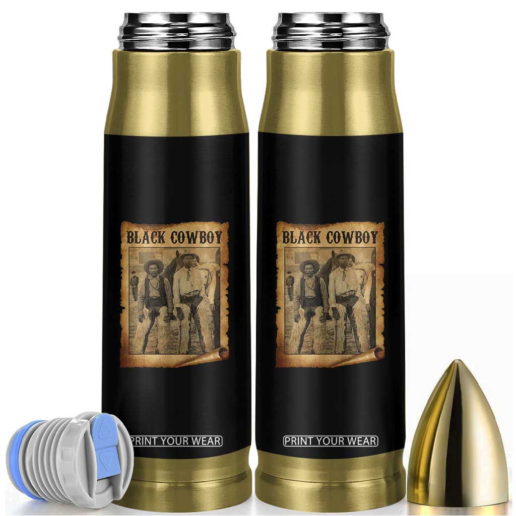 Black Cowboys Bullet Tumbler Vintage African American Western Black History TS10 Black Print Your Wear