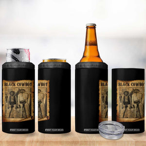 Black Cowboys 4 in 1 Can Cooler Tumbler Vintage African American Western Black History TS10 Print Your Wear