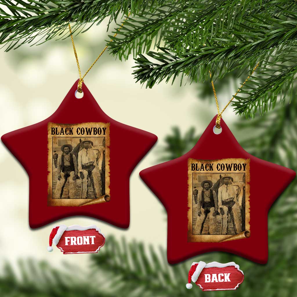 Black Cowboys Ceramic Ornament Vintage African American Western Black History TS10 Print Your Wear