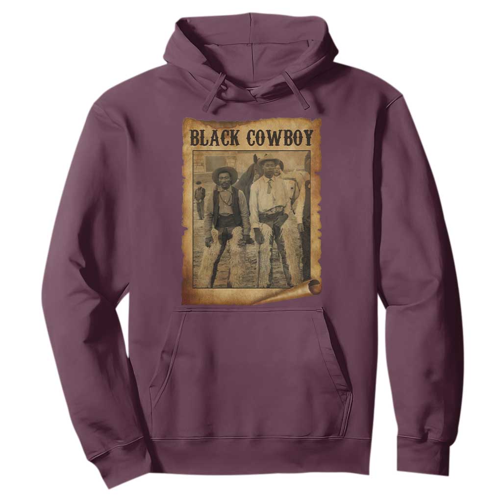 Black Cowboys Hoodie Vintage African American Western Black History TS10 Maroon Print Your Wear