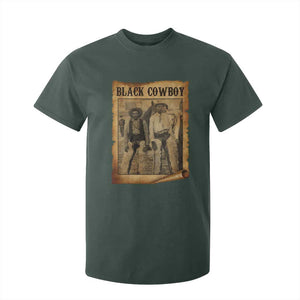 Black Cowboys T Shirt For Kid Vintage African American Western Black History TS10 Dark Forest Green Print Your Wear