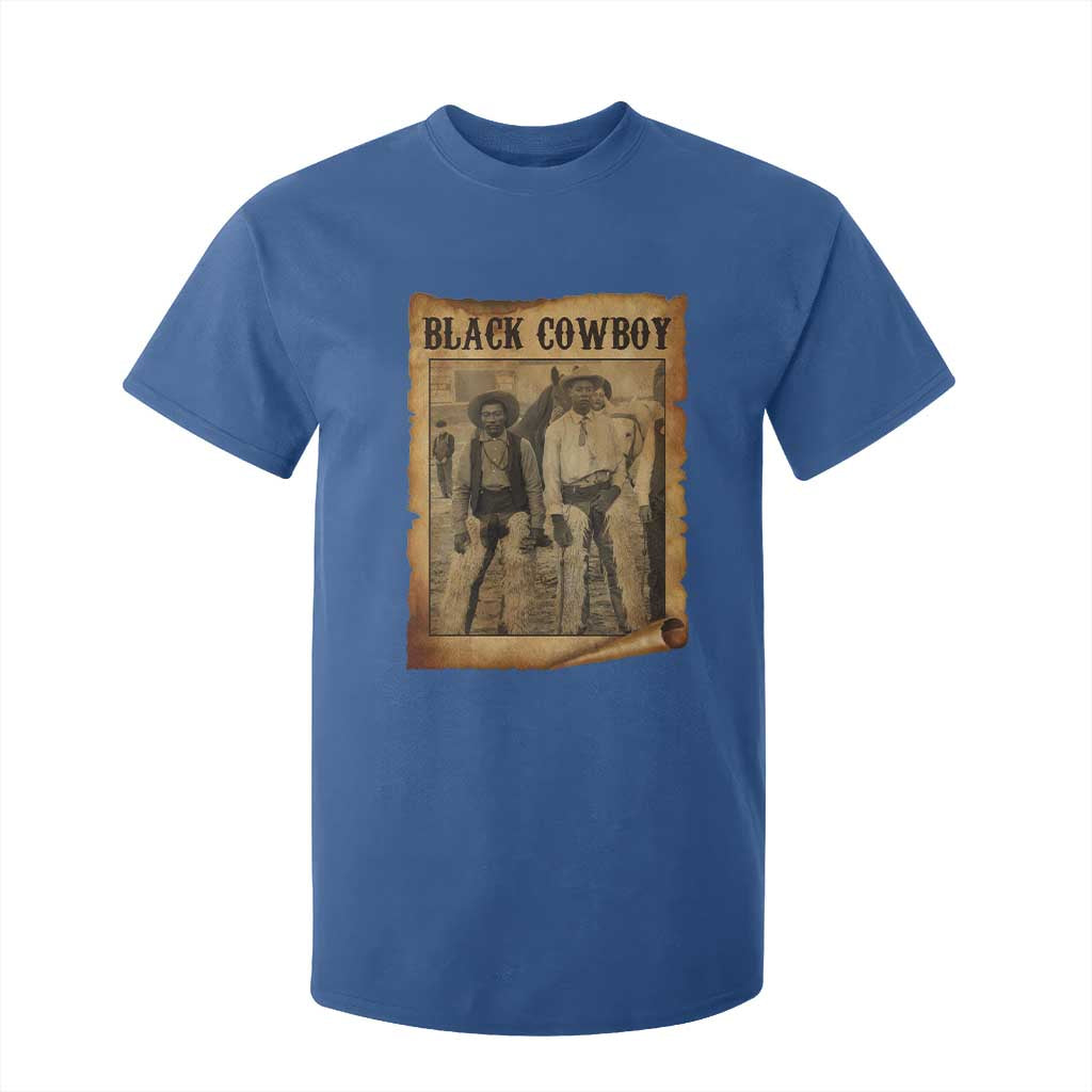 Black Cowboys T Shirt For Kid Vintage African American Western Black History TS10 Royal Blue Print Your Wear