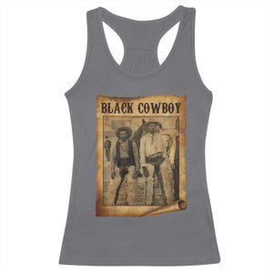 Black Cowboys Racerback Tank Top Vintage African American Western Black History TS10 Charcoal Print Your Wear