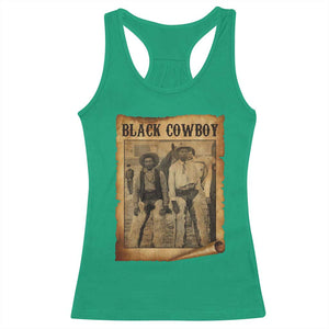 Black Cowboys Racerback Tank Top Vintage African American Western Black History TS10 Irish Green Print Your Wear