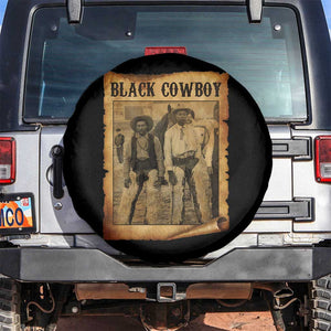 Black Cowboys Spare Tire Cover Vintage African American Western Black History TS10 No hole Black Print Your Wear