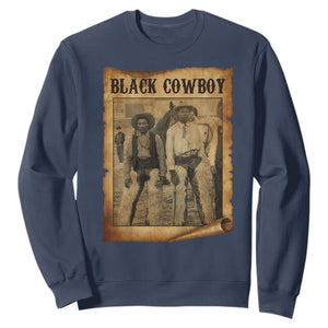 Black Cowboys Sweatshirt Vintage African American Western Black History TS10 Navy Print Your Wear