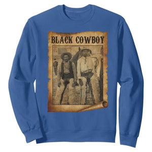 Black Cowboys Sweatshirt Vintage African American Western Black History TS10 Royal Blue Print Your Wear