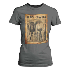 Black Cowboys T Shirt For Women Vintage African American Western Black History TS10 Dark Heather Print Your Wear
