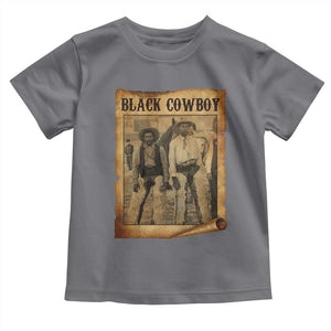 Black Cowboys Toddler T Shirt Vintage African American Western Black History TS10 Charcoal Print Your Wear