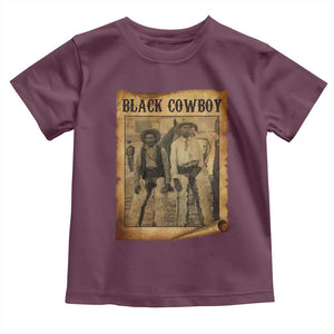 Black Cowboys Toddler T Shirt Vintage African American Western Black History TS10 Maroon Print Your Wear