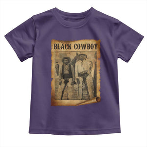 Black Cowboys Toddler T Shirt Vintage African American Western Black History TS10 Purple Print Your Wear