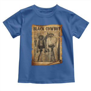 Black Cowboys Toddler T Shirt Vintage African American Western Black History TS10 Royal Blue Print Your Wear