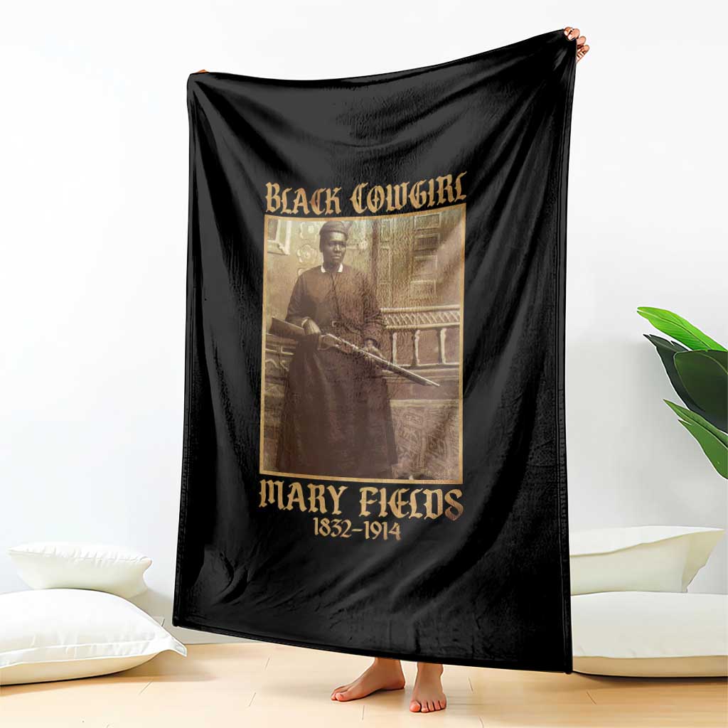 Mary Fields Black Cowgirl Throw Blanket Vintage African American Western Black History TS10 Print Your Wear