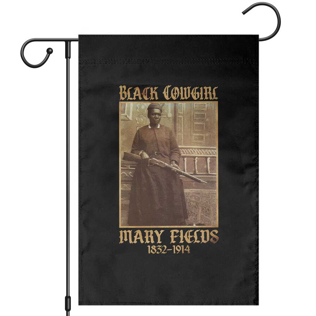 Mary Fields Black Cowgirl Garden Flag Vintage African American Western Black History TS10 Black Print Your Wear