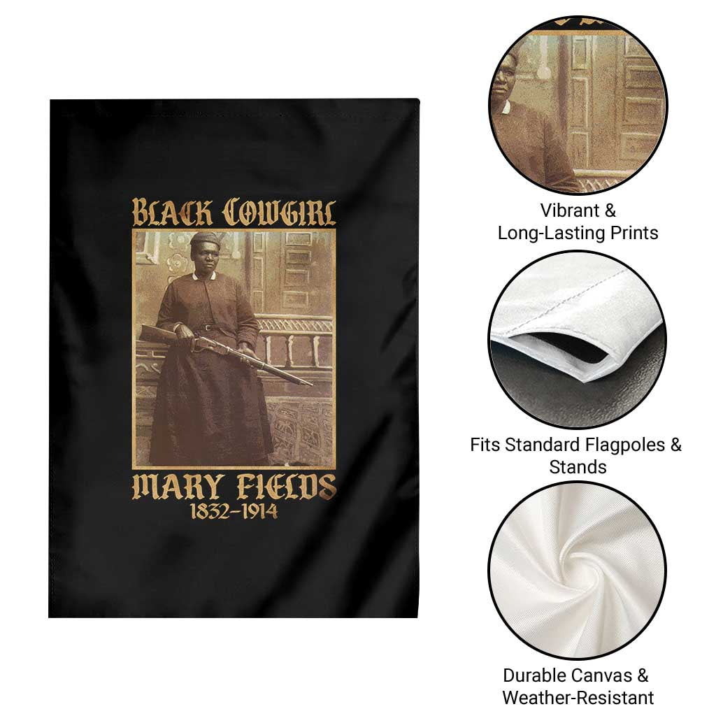 Mary Fields Black Cowgirl Garden Flag Vintage African American Western Black History TS10 Print Your Wear