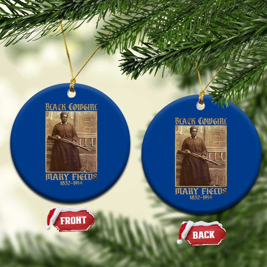 Mary Fields Black Cowgirl Ceramic Ornament Vintage African American Western Black History TS10 1pc Blue Print Your Wear